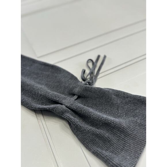 Moth By Anthropologie Turtle Neck Pullover Sweater Womens XS Gray Rib Knit - Picture 6 of 8